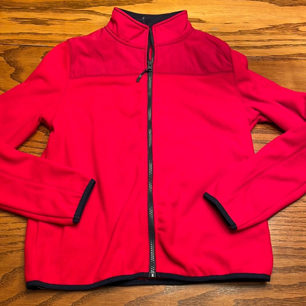 Red fleece jacket